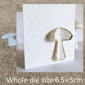 Noul Design Craft din Metal stencil mucegai Moare de Tăiere 3D ciuperci decor album mor reduceri Album Carte de Hârtie Ambarcațiuni Relief