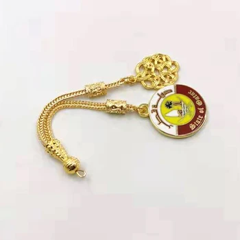Aur Qatar Insigna Pandantiv cadou de Ziua Națională Emblemă Națională Tasbih accesoriu ciucure