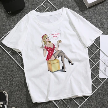 De Vară 2020 Femei Îmbrăcăminte Tricou de Moda de la Paris Urban Sexy Lady Imprimare Harajuku Casual Secțiune Subțire de Mari Dimensiuni de Mari Dimensiuni S-2XL 0