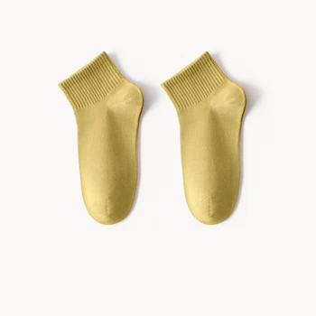 Moda pentru Femei Șosete Scurte Nou 2021 Iarna Culoare Solidă Respirabil Absorbi Sudoare Doamnelor Ciorap de Bumbac Pentru Halloween Cadouri Unisex