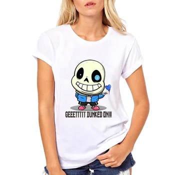 Tricou femei Undertale Sans Tricou Femei Topuri de Vara de sex Feminin de Cauzalitate T-shirt Îmbrăcăminte Maneci Scurte Tee Pentru Fete