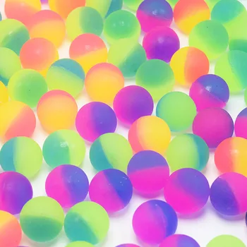10/20buc 25mm Mini Rainbow Două culori Scrub Elastic Mingea Jucărie pentru Copii de Naștere Petrecere Copil de Dus Serviciu de Oaspeți Cadou Pinata Umplutură jucărie