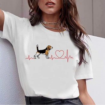 Femei Tricou Femei Bull Terrier Rottweiler Kawaii, Beagle, Border Collie Malinois Amuzant tricou Drăguț Ogar Greyhound Tricou 2